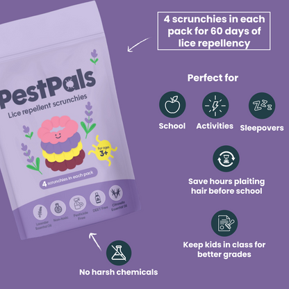 Lice Repellent Scrunchie 4-Pack