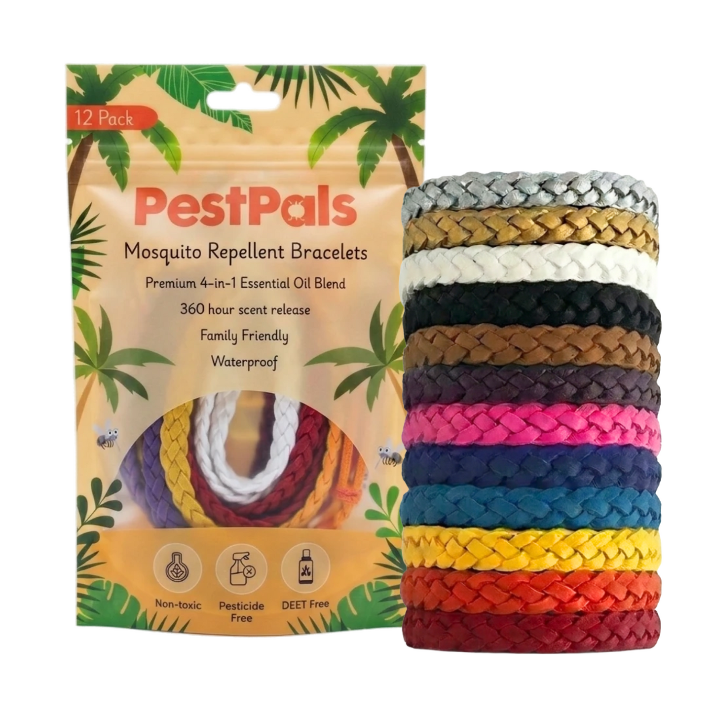 Mosquito Repellent Bracelets 12-Pack